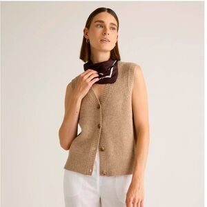 Knitted Button-up Vest